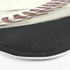 Vintage Baseball Art Bath Mat Gallery Image 3