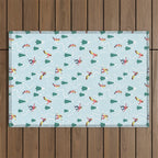 Snowboarding Girls Outdoor Rug Gallery Image 1