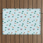 Snowboarding Girls Outdoor Rug Gallery Image 1