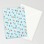 Snowboarding Girls Stationery Card Gallery Image 2