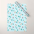 Snowboarding Girls Wrapping Paper Gallery Image 1