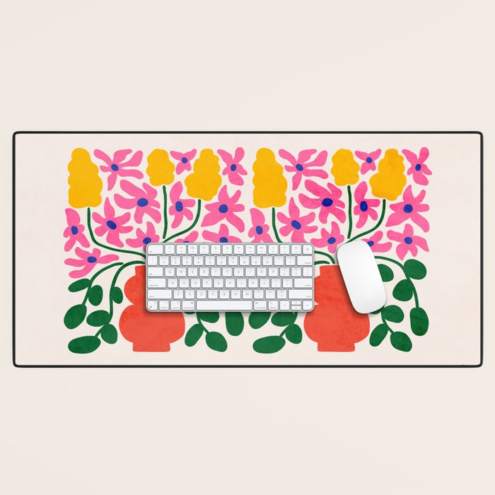 FOLIAGE 004: Lily & Orchid | Flower Market Desk Mat Gallery Image 1