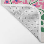 FOLIAGE 004: Lily & Orchid | Flower Market Bath Mat Gallery Image 2