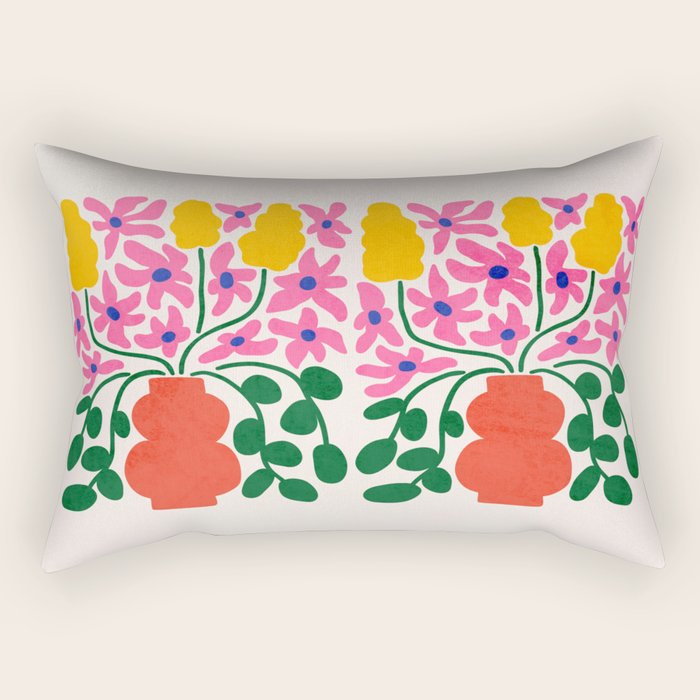 FOLIAGE 004: Lily & Orchid | Flower Market Rectangular Pillow Gallery Image 1