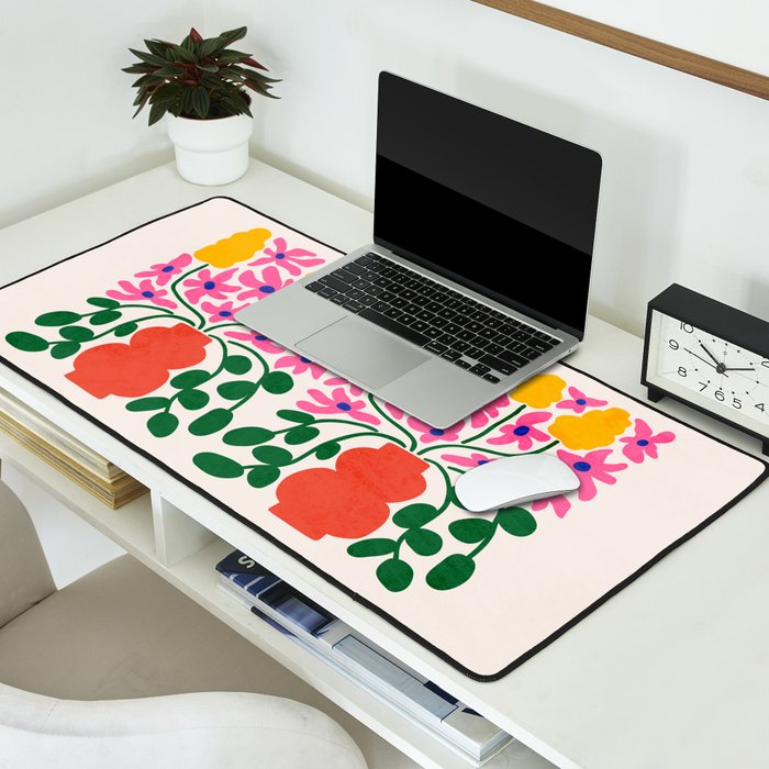 FOLIAGE 004: Lily & Orchid | Flower Market Desk Mat Gallery Image 2