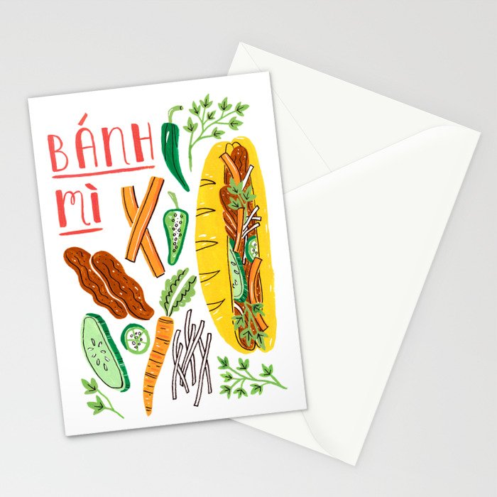 Banh Mi Stationery Card Gallery Image 2