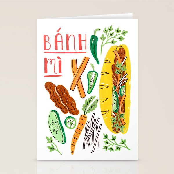 Banh Mi Stationery Card Gallery Image 1
