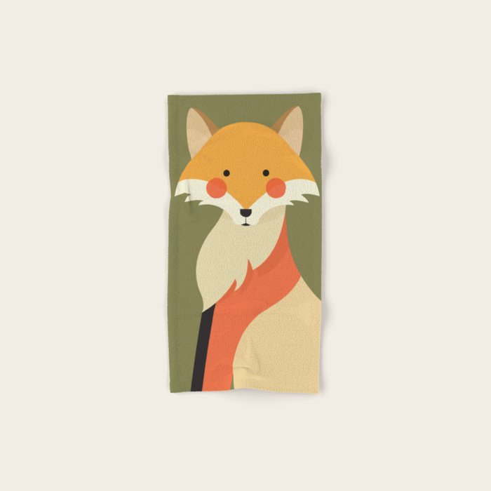 Red Fox, Animal Portrait Bath Towel Gallery Image 1
