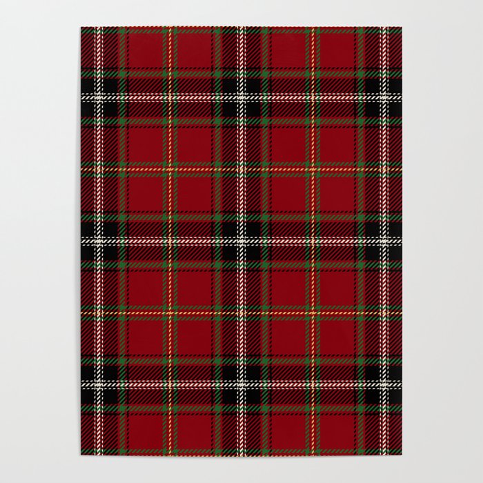 Classic Christmas Red Tartan Plaid Poster Gallery Image 4