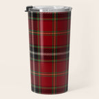 Classic Christmas Red Tartan Plaid Travel Mug Gallery Image 3