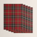 Classic Christmas Red Tartan Plaid Wrapping Paper Gallery Image 3