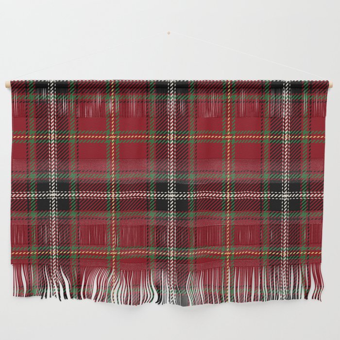 Classic Christmas Red Tartan Plaid Wall Hanging Gallery Image 1