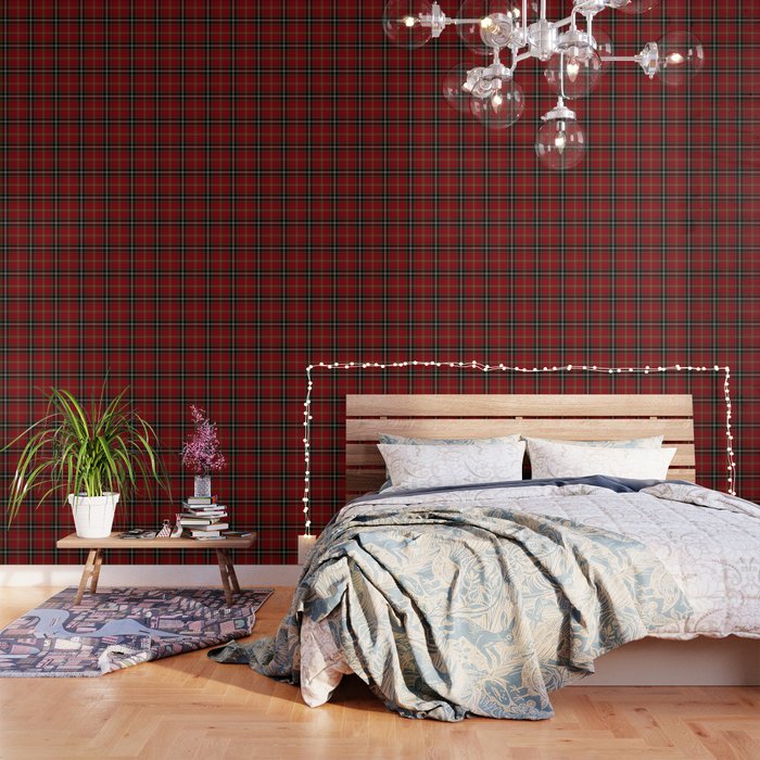 Classic Christmas Red Tartan Plaid Wallpaper Gallery Image 3
