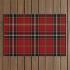 Classic Christmas Red Tartan Plaid Outdoor Rug Gallery Image 1