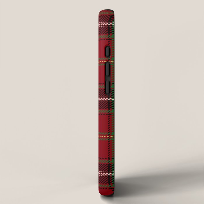 Classic Christmas Red Tartan Plaid iPhone Case Gallery Image 2