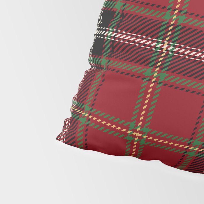 Classic Christmas Red Tartan Plaid Pillow Sham Gallery Image 4