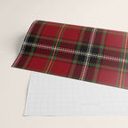 Classic Christmas Red Tartan Plaid Wrapping Paper Gallery Image 2