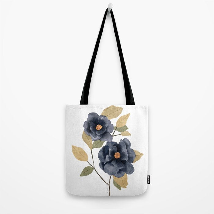 Blue watercolor roses Tote Bag Gallery Image 2