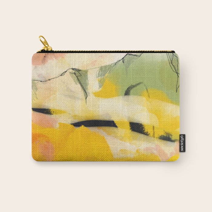 landscape abtract - paysage jaune Carry All Pouch Gallery Image 1