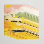 landscape abtract - paysage jaune Wrapping Paper Gallery Image 3