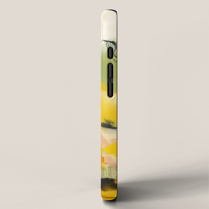 landscape abtract - paysage jaune iPhone Case Gallery Image 2