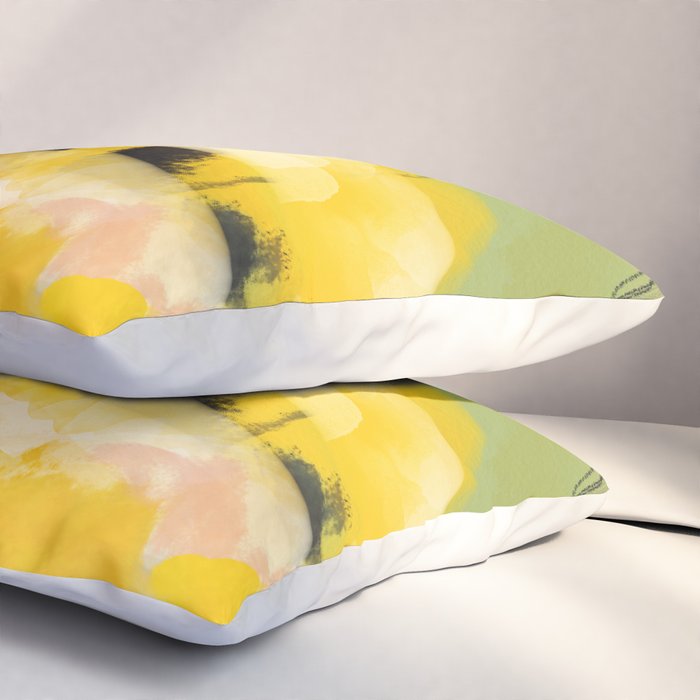 landscape abtract - paysage jaune Pillow Sham Gallery Image 3