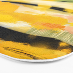landscape abtract - paysage jaune Bath Mat Gallery Image 3
