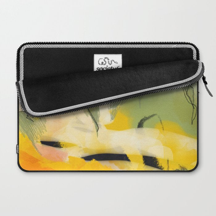 landscape abtract - paysage jaune Laptop Sleeve Gallery Image 2