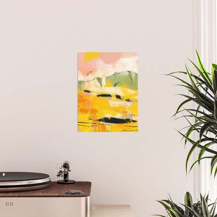 landscape abtract - paysage jaune Poster Gallery Image 2