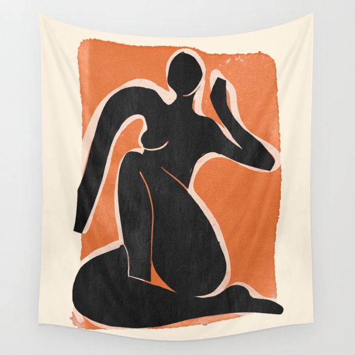 Abstract Art Female Figure 26 Wall Tapestry Gallery Image 4