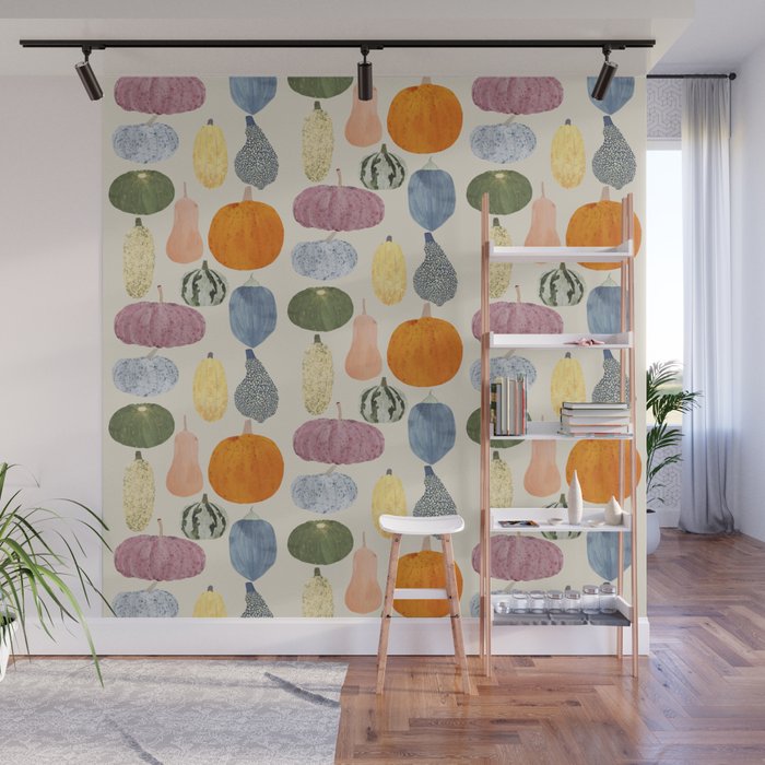 Still life of pumpkins Wall Mural Gallery Image 1
