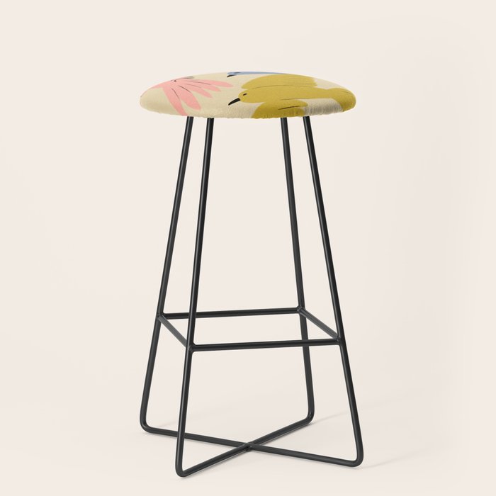Flying Birds - Pastel Colors  Stool Gallery Image 1