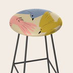 Flying Birds - Pastel Colors  Stool Gallery Image 2
