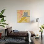 Flying Birds - Pastel Colors  Wood Wall Art Gallery Image 2