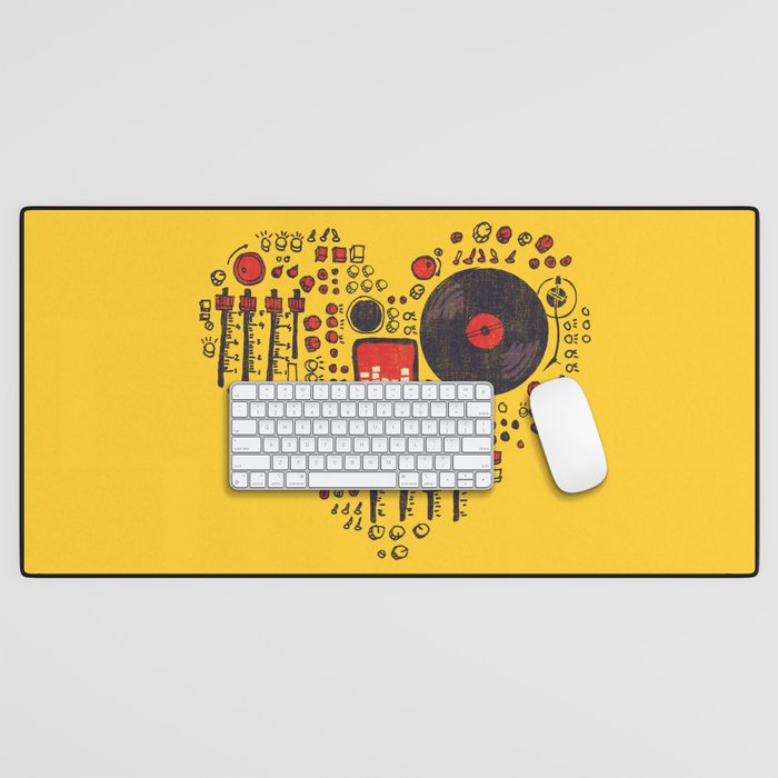 Music in every heartbeat Desk Mat Gallery Image 1