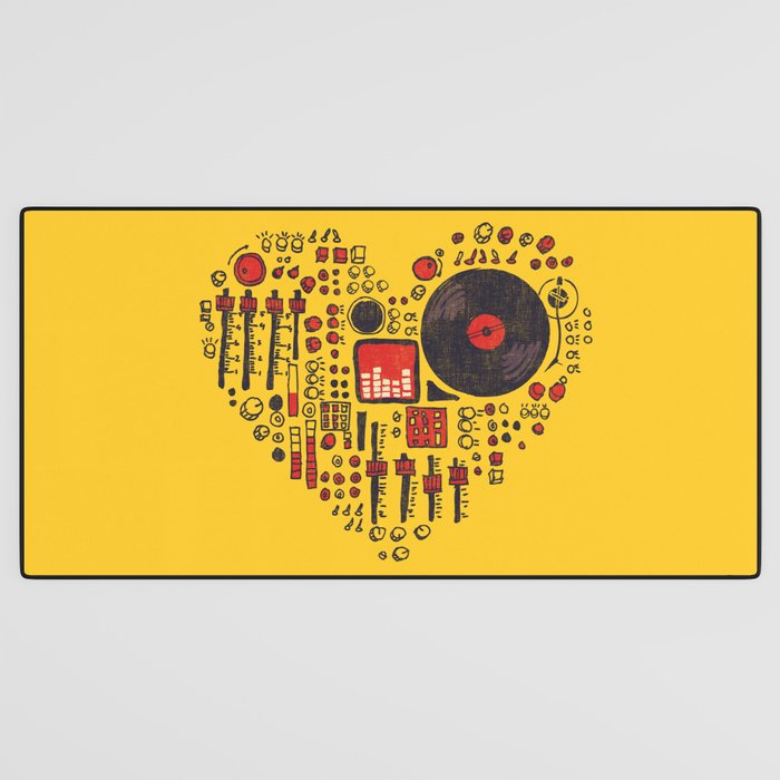 Music in every heartbeat Desk Mat Gallery Image 3