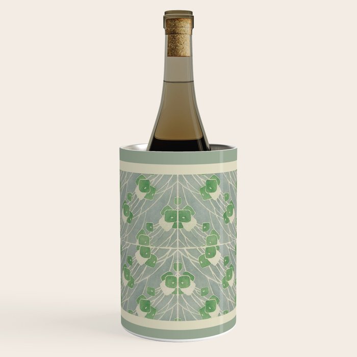 Green Geometric 1915 Hannah Borger Overbeck Wine Chiller Gallery Image 1