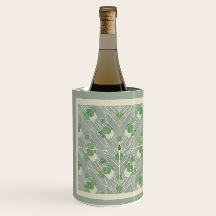 Green Geometric 1915 Hannah Borger Overbeck Wine Chiller Gallery Image 2