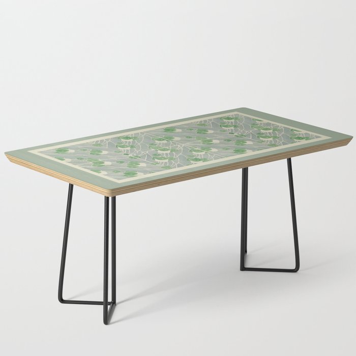 Green Geometric 1915 Hannah Borger Overbeck Coffee Table Gallery Image 1