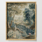 Antique 18th Century Flemish Verdure Tapestry Serving Tray Gallery Image 1
