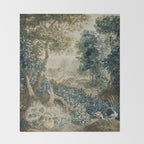 Antique 18th Century Flemish Verdure Tapestry Throw Blanket Gallery Image 2