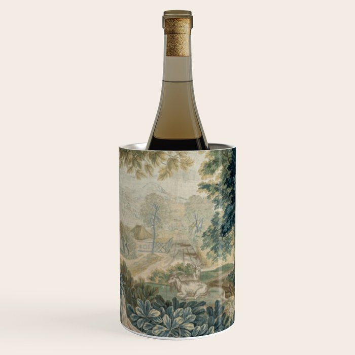 Antique 18th Century Flemish Verdure Tapestry Wine Chiller Gallery Image 1