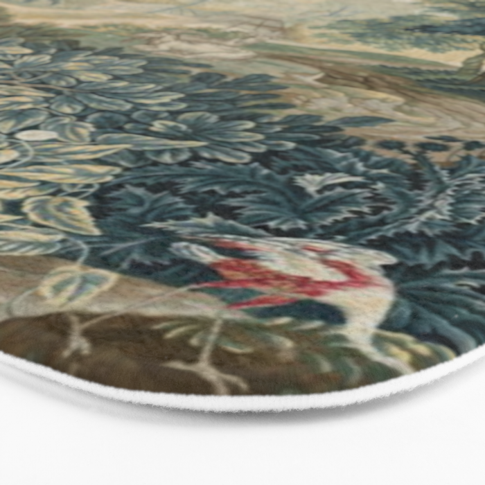 Antique 18th Century Flemish Verdure Tapestry Bath Mat Gallery Image 3