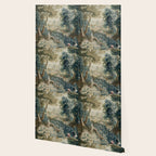 Antique 18th Century Flemish Verdure Tapestry Wallpaper Gallery Image 2