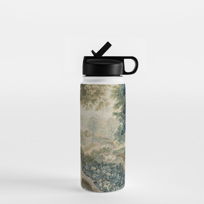 Antique 18th Century Flemish Verdure Tapestry Water Bottle Gallery Image 1