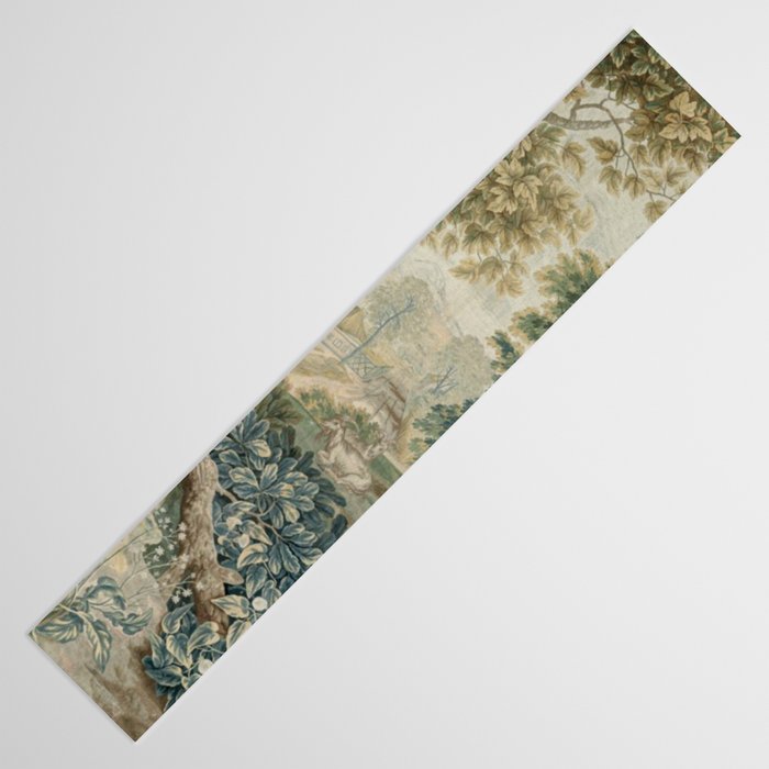 Antique 18th Century Flemish Verdure Tapestry Table Runner Gallery Image 3