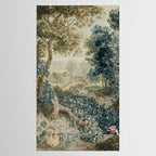 Antique 18th Century Flemish Verdure Tapestry Tablecloth Gallery Image 2