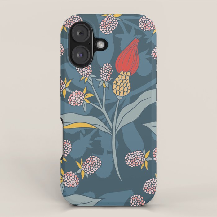 Retro floral shapes iPhone Case Gallery Image 1