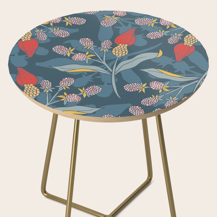 Retro floral shapes Side Table Gallery Image 2