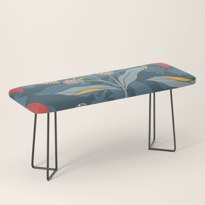 Retro floral shapes Bench Gallery Image 1